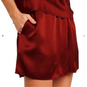 NWT Vince Burgundy Silk Shorts Size XS (Fits like small/medium)
